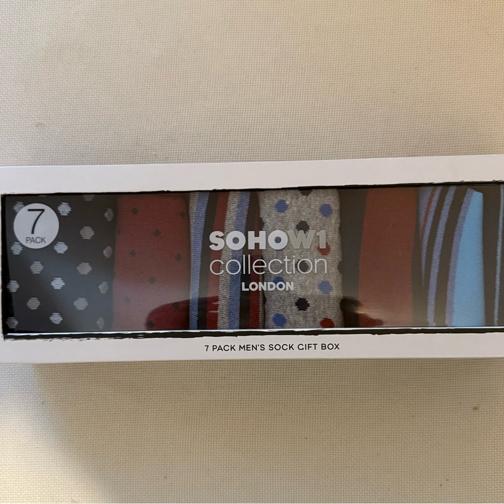 SOHOW1 Men's Socks Gift Box - Multicolor, London Collection